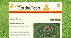 Desktop Screenshot of camping-traisen.at